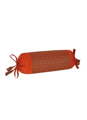 Lal Haveli Silk Bolster Cushion Covers 2 Pcs Set 18 x 8 inch 4