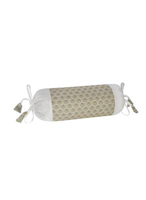 Lal Haveli Handmade Silk Fabric Bolster Pillow Covers Set of 2 Pcs 18 x 8 inch 4
