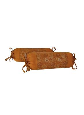 Lal Haveli Designer Silk Bolster Pillow Cushion Cover 18 x 8 inch Set of 2 2