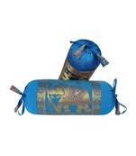 Lal Haveli Elephant Design Silk Bolster Pillow Cushion Covers Set of 2 18 x 8 inch