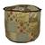 Home Decorative Silk Round Ottoman Cover 17 X 17 X 13 Inches