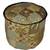 Home Decorative Silk Round Ottoman Cover 17 X 17 X 13 Inches