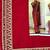 RED embroidered GEORGETTE saree with blouse