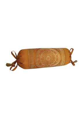 Lal Haveli Handmade Silk Fabric Bolster Pillow Cushion Covers Set of 2 Pcs 18 x 8 inch 4