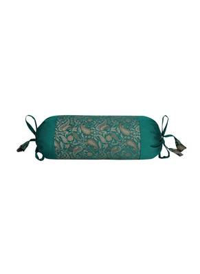 Lal Haveli Handmade Designer Silk Bolster Pillow Cushion Covers Set of 2 Pcs 18 x 8 inch 3