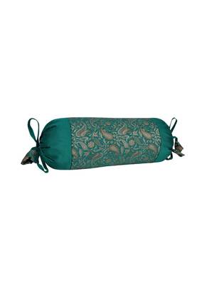 Lal Haveli Handmade Designer Silk Bolster Pillow Cushion Covers Set of 2 Pcs 18 x 8 inch 4