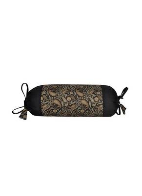 Lal Haveli Designer Silk Fabric Bolster Pillow Cushion Covers Set of 2 Pcs 18 x 8 inch 3