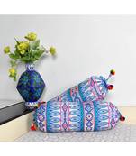 Lal Haveli Decorative Handloom Bolster Cushion Covers 18 x 8 inch Set of 2 Pcs