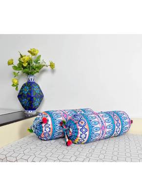 Lal Haveli Decorative Handloom Bolster Cushion Covers 18 x 8 inch Set of 2 Pcs 2