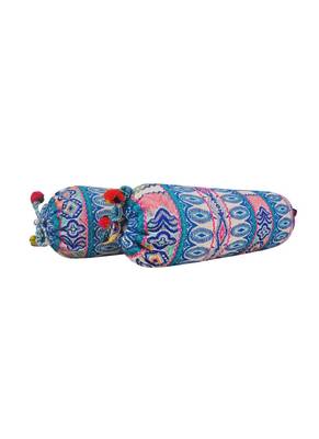 Lal Haveli Decorative Handloom Bolster Cushion Covers 18 x 8 inch Set of 2 Pcs 3