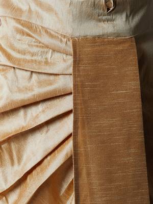 Black Plain Silk Blend Dhoti Kurta 4