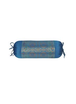Lal Haveli Elegant Room Decorations Silk Bolster Pillow Cover 30 x 15 Inch 1