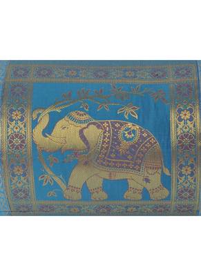 Lal Haveli Jaipuri Designer Round Shape Silk Bolster Pillow Cover for Home Decor 30 x 15 inch 3