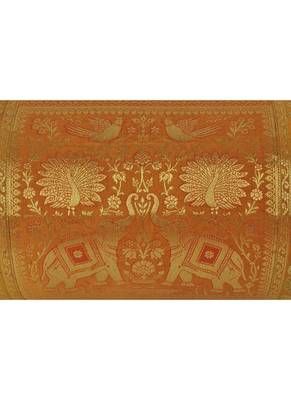 Lal Haveli Silk Fabric Round Bolster Pillow Cover 30 x 15 inch 3