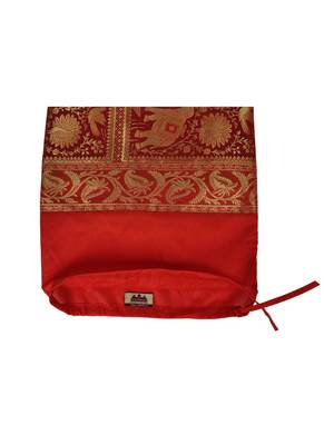 Lal Haveli Designer Silk Bolster Cervical Neck Pillow Cover 30 x 15 inch 4