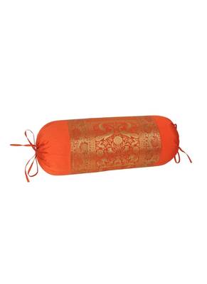 Lal Haveli Round Bolster Pillow Covers Decorative 30 x 15 inch 2