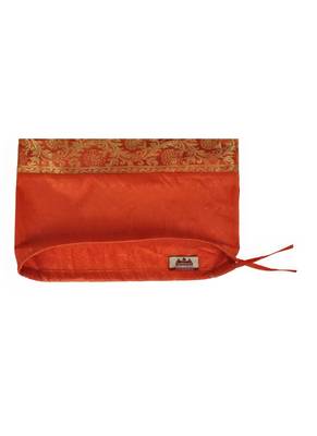 Lal Haveli Elephant Work Design Silk Bolster Pillow Cover 30 x 15 inch 4