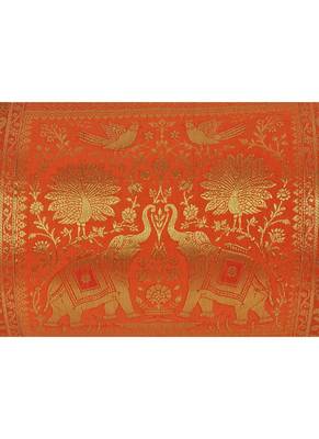 Lal Haveli Rajasthani Designer Silk Bolster Pillow Covers Cases for Couch Bed Sofa 30 X 15 inch 3