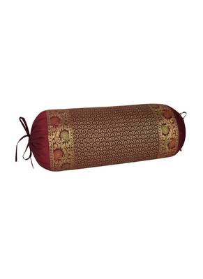 Lal Haveli Handmade Designer Cylindrical Pillow Cover 30 x 15 inch 2