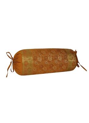 Lal Haveli Designer Silk Bolster Pillow Cover Home Decorative 30 x 15 inch 2