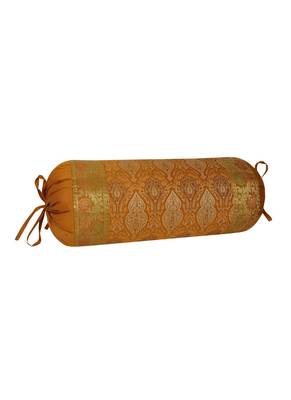 Lal Haveli Handmade Decorative Silk Bolster Pillow Cover 30 x 15 inch 2