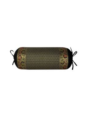 Lal Haveli Silk Bolster Pillow Cover 30 x 15 inch 1