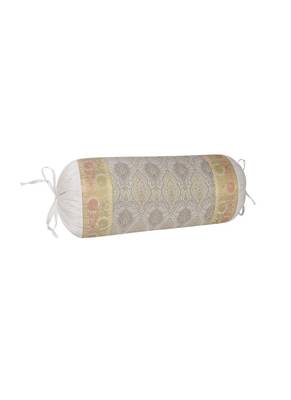 Lal Haveli Designer Silk Bolster Pillow Cover Room Decor 30 x 15 inch 1