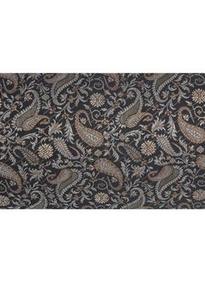 Lal Haveli Handmade Paisley Design Black Color Cylindrical Shape Pillow Cover 30 x 15 Inch 3