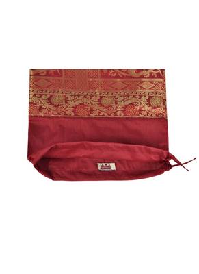 Lal Haveli Decorative Elephant Silk Round Bolster Pillow Cover 30 x 15 Inch 4
