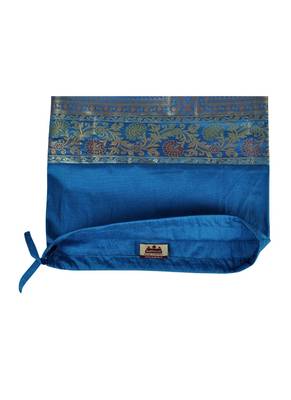 Lal Haveli Decorative Round Bolster Pillow Cover Turquoise Color 30 x 15 Inch 4