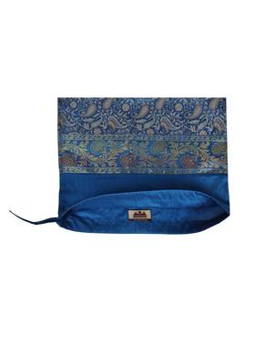 Lal Haveli Paisley Design Silk Bolster Pillow Cover 30 x 15 Inch 4