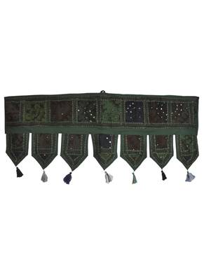 Patchwork Window Valance Home Decor Door Hanging Cotton Toran 38 By 14 Inches 1