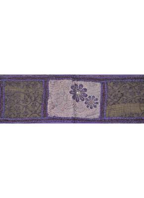Vintage Door Hanging Zari Embroidery Patchwork Tapestry 43 By 16 Inches 2