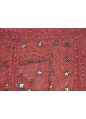 Handmade Embroidered Cotton Mirror Work Door Hanging Toran 42 By 16 Inches 3