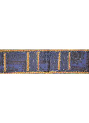 Decorative Cotton Mirror Work Embroidered Door Hanging Toran 42 By 16 Inches 2