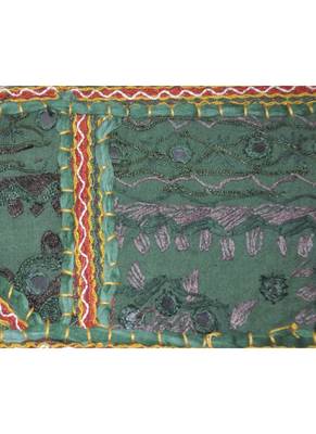 Lal Haveli Elegant Cotton Mirror Work Embroidered Door Hanging Toran 42 By 16 Inches 3