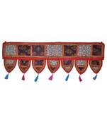 Handmade Patchwork Embroidery Cotton Door Hanging 42 By 16 Inches