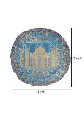 Lal Haveli Round Cushion Cover 16 X 16 inches 4