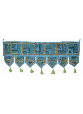 Indian Handmade Embroidery Decorative Door Hanging 107 x 40 Cm 1