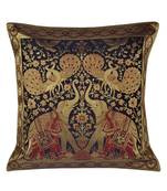 Lal Haveli Designer Silk Fabric Sofa Cushion Cover 16 X 16 inches