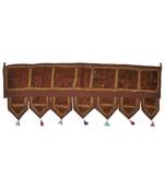 Indian Traditional Embroidered Design Cotton Tapestries 107 x 40 Cm