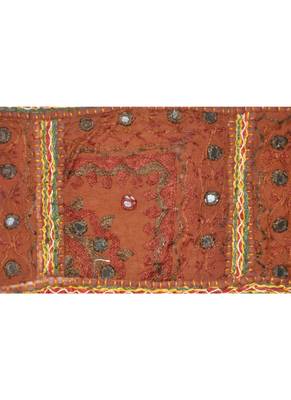 Indian Traditional Embroidered Design Cotton Tapestries 107 x 40 Cm 2