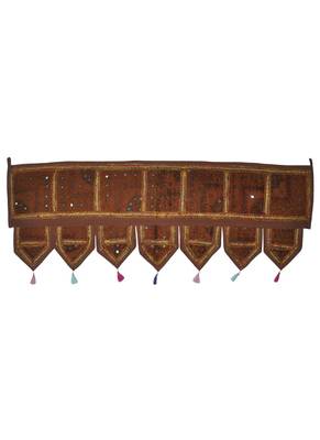 Handmade Embroidery Work Design Indian Door Hanging Decoration 107 x 40 Cm 1