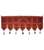 Traditional Design Patchwork Decorative Cotton Door Valance 107 x 40 Cm