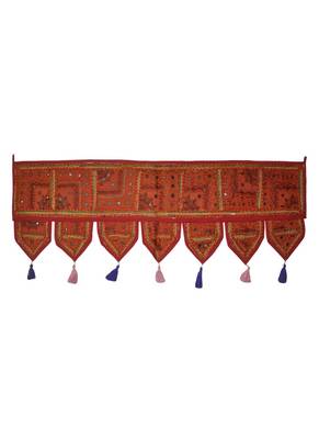 Lalhaveli Patchwork & Embroidered Work Design Door Hanging Tapestries 107 x 4... 1