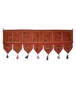 Lalhaveli Patchwork & Embroidered Work Design Door Hanging Tapestries 107 x 4...