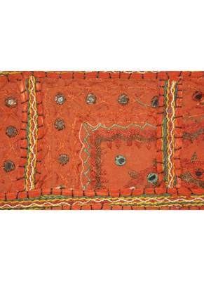 Traditional Embroidered Patchwork Design Cotton Door Valance 107 x 40 Cm 2