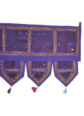 Indian Handmade Traditional Embroidered Patchwork Design Cotton Tapestries 10... 4