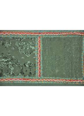 Traditional Embroidery Patchwork Design Indian Door Hanging Toran 107 x 40 Cm 2