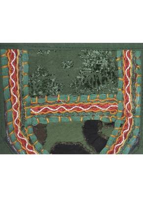 Traditional Embroidery Patchwork Design Indian Door Hanging Toran 107 x 40 Cm 3
